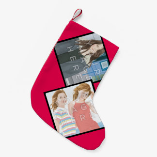 Calcetín Navideño Pequeño Almacenamiento adaptable del navidad de Instagram