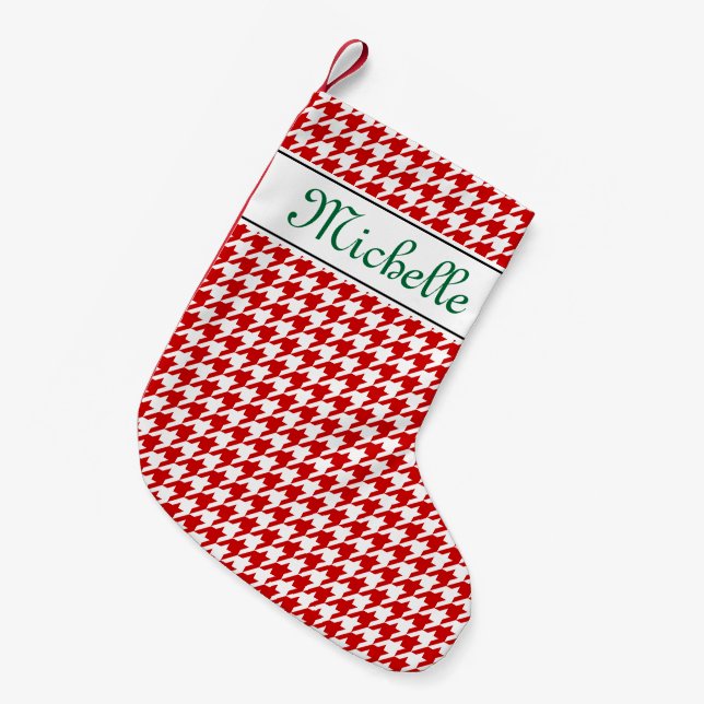 Calcetín Navideño Pequeño Almacenamiento conocido personalizado del navidad (Frente (Colgado))