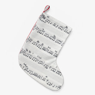 Calcetín Navideño Pequeño Almacenamiento del navidad de la partitura
