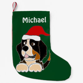 Calcetín Navideño Pequeño Almacenamiento divertido del navidad del perro de