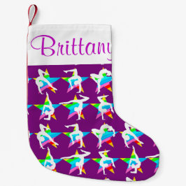 CALCETÍN NAVIDEÑO PEQUEÑO ALMACENAMIENTO PERSONALIZADO DE GIMNASTICAS POR PE