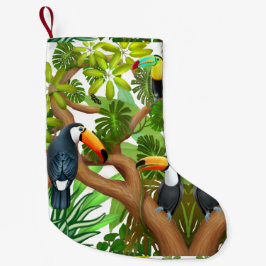 Calcetín Navideño Pequeño Almacenamiento tropical del navidad de Toucan