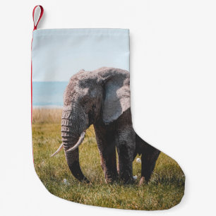CALCETÍN NAVIDEÑO PEQUEÑO AMABLE ELEFANTE