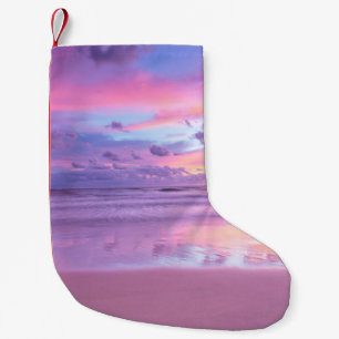 Calcetín Navideño Pequeño Amanecer de golosinas: vistas a la playa.