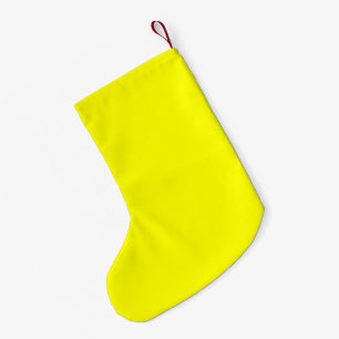 Calcetín Navideño Pequeño Amarillo