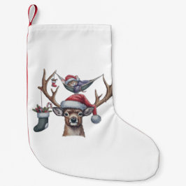 Calcetín Navideño Pequeño Amigos festivos