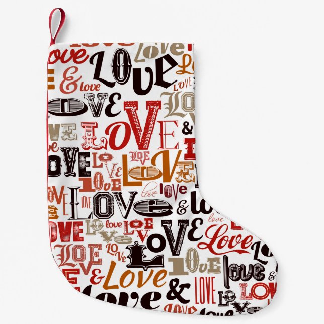 Calcetín Navideño Pequeño Amor 1 (Anverso)
