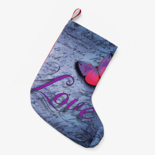 Calcetín Navideño Pequeño Amor de la mariposa