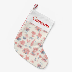 Calcetín Navideño Pequeño Añada su   conocido donde él pertenece el  