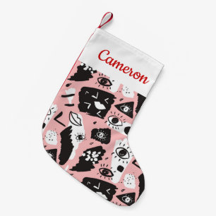 Calcetín Navideño Pequeño Añada su modelos modernos   abstractos conocido