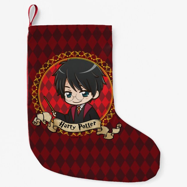 Calcetín Navideño Pequeño Anime Harry Potter (Anverso)