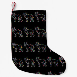 Calcetín Navideño Pequeño Árbol de lobo Navidad Xmas Mascota Animal Amante d