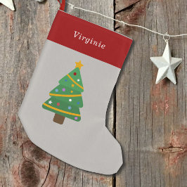 Calcetín Navideño Pequeño Árbol de Navidad