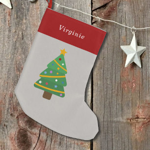 Calcetín Navideño Pequeño Árbol de Navidad