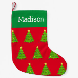 Calcetín Navideño Pequeño Árbol de Navidad personalizado