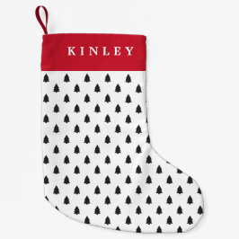 Calcetín Navideño Pequeño Árboles minúsculos personalizados