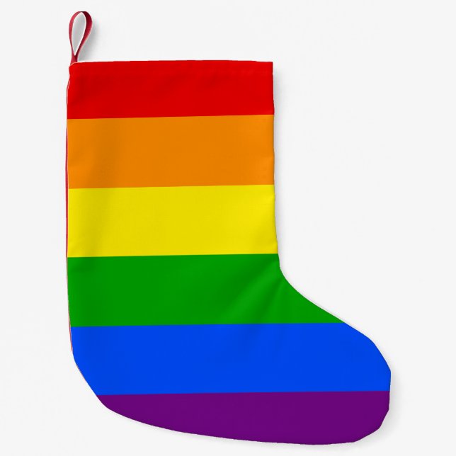 CALCETÍN NAVIDEÑO PEQUEÑO ARCO IRIS (Anverso)