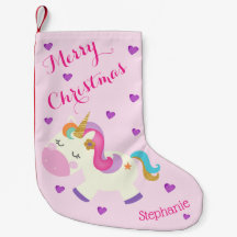 Arcoíris Unicornio Purpurina Navidad Rosa