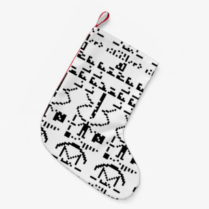 Calcetín Navideño Pequeño Arecibo Binary Message 1974