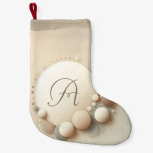 Calcetín Navideño Pequeño Armonía de Esfera Monogramada