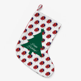 CALCETÍN NAVIDEÑO PEQUEÑO ARTE DE LADYBUG