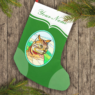 Calcetín Navideño Pequeño Aspecto de vidrio contenido Cat 1