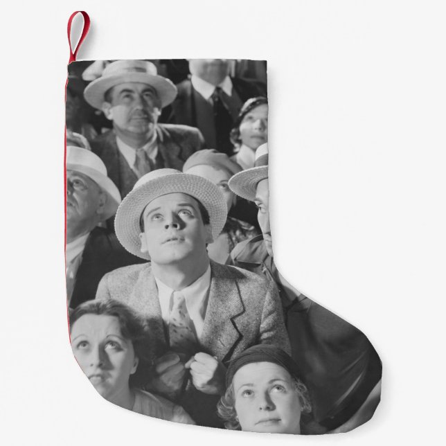 Calcetín Navideño Pequeño ATENCIÓN INDIVIDUALatento, atento, atento, vintage (Anverso)