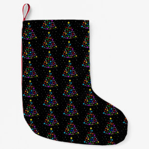 Calcetín Navideño Pequeño Autismo Árbol de Navidad de Snowflake