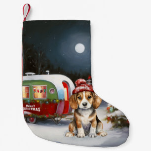 Calcetín Navideño Pequeño Aventura Navideña de la Caravana del Sabueso de In