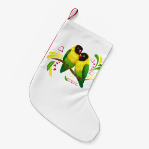 Calcetín Navideño Pequeño Aves de Carne Negra