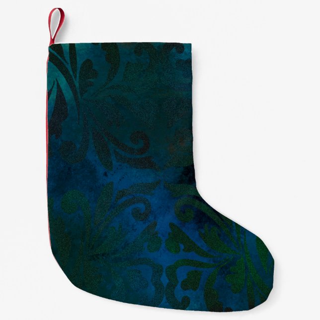 Calcetín Navideño Pequeño azul (Anverso)