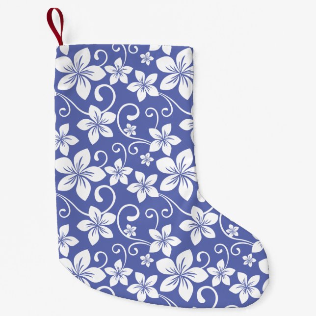 CALCETÍN NAVIDEÑO PEQUEÑO AZUL HAWAII (PERIWINKLE) (Anverso)