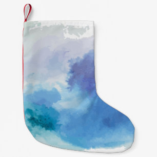 Calcetín Navideño Pequeño Azul turquesa acuático