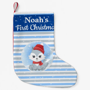 Calcetín Navideño Pequeño Babys Primeros Navidades de Navidad