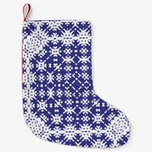 Calcetín Navideño Pequeño Baldosas de cerámica de colores decorativos. Mínim