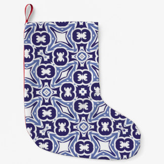 Calcetín Navideño Pequeño Baldosas de cerámica de colores decorativos. Uso v