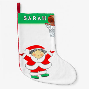 Calcetín Navideño Pequeño Baloncesto