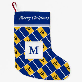 Calcetín Navideño Pequeño Bandera BARBADOS | Inicial