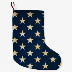 Calcetín Navideño Pequeño Bandera Patriótica Americana Original