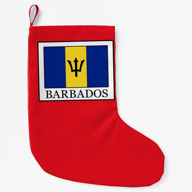 Calcetín Navideño Pequeño Barbados (Anverso)