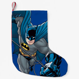 Calcetín Navideño Pequeño Batman se mueve de la cuerda