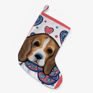 Calcetín Navideño Pequeño Beagle      