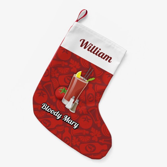 Calcetín Navideño Pequeño Bloody Mary (Frente (Colgado))