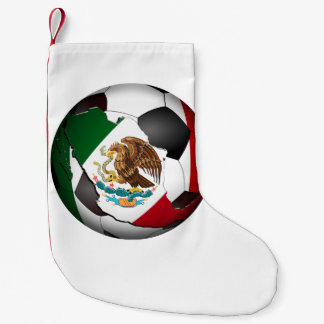 Calcetín Navideño Pequeño Bola de fútbol de México