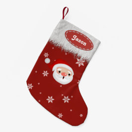 Calcetín Navideño Pequeño Bolsas de nieve de Santa Clara y Navidades de Piel