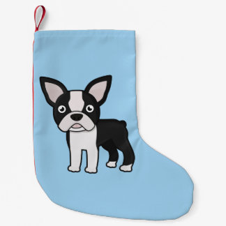 Calcetín Navideño Pequeño Boston linda Terrier