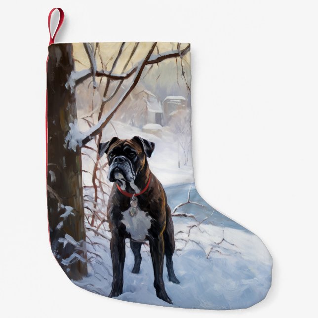 Calcetín Navideño Pequeño Boxer Let It Snow Navidades (Anverso)