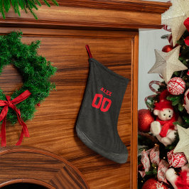 Calcetín Navideño Pequeño Broche de Hockey Personalizado