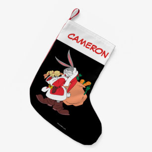 Calcetín Navideño Pequeño BUGS BUNNY™ Santa "Mi bifurcación lateral"