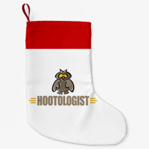 Calcetín Navideño Pequeño Búho Divertido